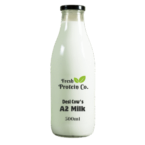 Fresh Protein Co. Full Cream A2 Cow Milk (Creamy A2 Cow Milk) - 500ml